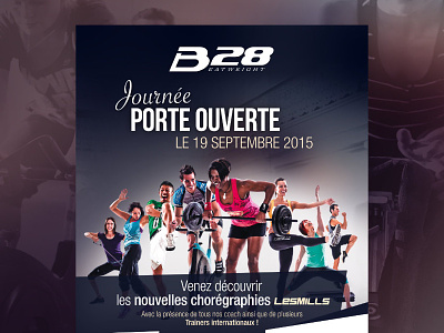 B28 design flyer graphic print