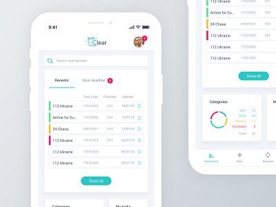 Clear App Mobile application design mobile ui