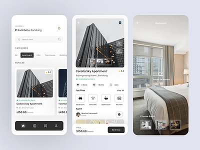 Property App appdesign hotelapp nft propertyapp propertyui travelapp uidesign webdesign