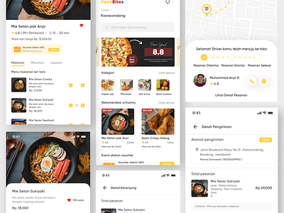 FoodBites - Online Food Delivery appdelivery deliveryapp foodapp fooddelivery fooduiux uiux