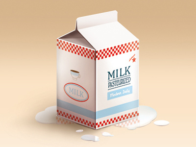 Milk cow drink icon illustration milk