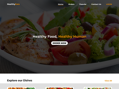 HealthyEats Landing Page