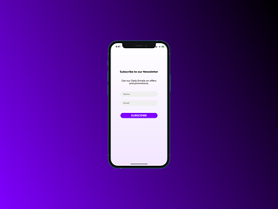 Daily UI #026 - Subscribe form