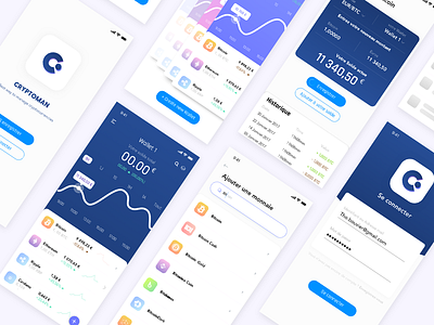 CryptoMan - Overview app bank bitcoin blockchain crypto cryptocurrencies dashboard trading ui ux wallet