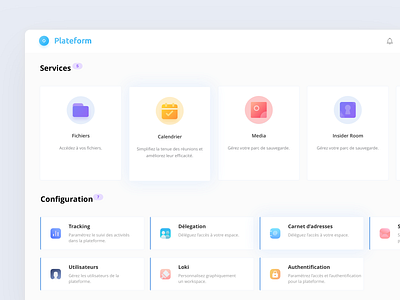 The Platform - Dashboard account analytics card clean colors dashboard dashboard ui desktop app gradient profil settings uidesign user management ux ui web