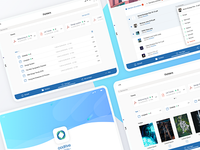 File Sharing app - Tablet App app card clean cloud design file file explorer file manager file sharing interface ios mobile sharing tablet tablet app