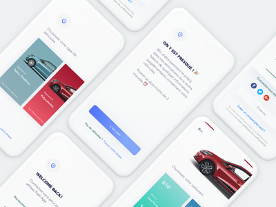 Travel Planning Exploration app car cards clean concept design ios minimal rent simple travel trip ui ux