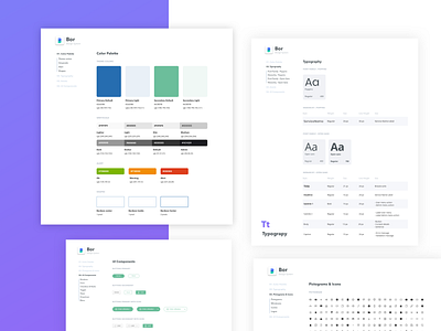 Bor - Design System colors palette component design system guide guideline identity branding library style style guide ui components visual language visual system