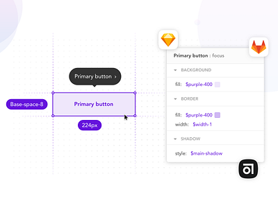 Bor - Illustration for keynote presentation abstract atomic atoms composent design design system element gitlab illustration interface minimal sketch sketchapp vector