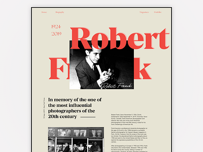 Robert Frank - Website Exploration