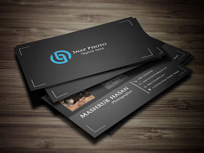 Photography Business Card both side design business business card cards creative design modern