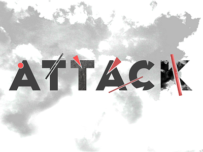 ATTACK art attack clouds constructivism graphic design letters