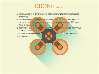 Drone II design dictionary drone shadow sketch