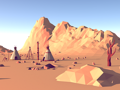 Low Poly Landscape [WiP] II