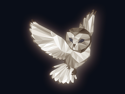 Night Owl Collective Logo art illustration logo low poly music