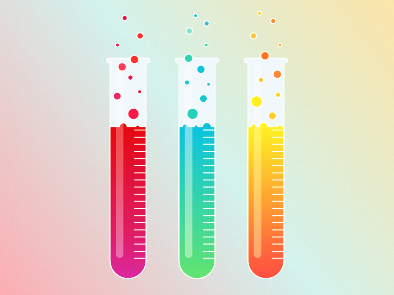 Test Tubes art colour design science sketch test tubes