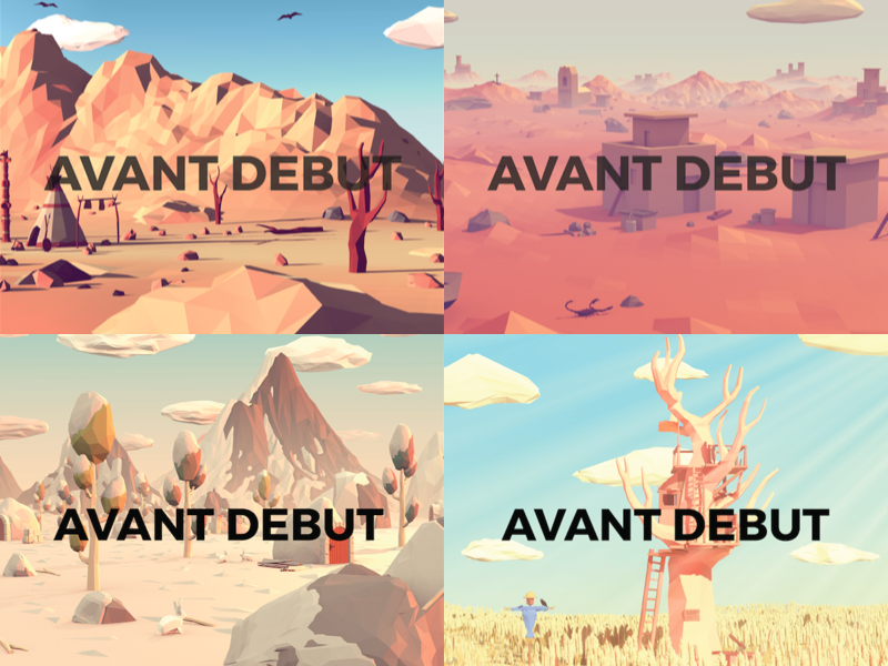 Low Poly Landscapes for Sale by Tim Smits on Dribbble