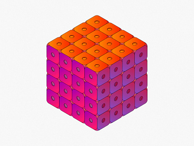 Gradient Cubes 3d affinity art cub cube gradient illustration simple