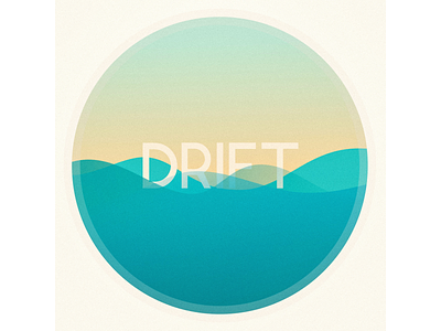 Drift artwork affinity art coverart drift illustration musicart nature simple water