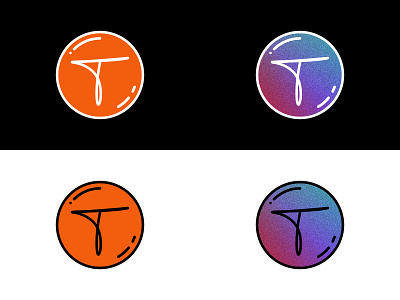 Personal Logo redesign affinity art gradient logo personal signature simple typogaphy
