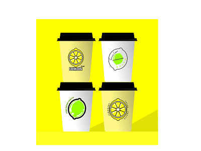 Lemon Juice Logo Part 1 art branding c company design drink fresh fruit graphic design green healthy illustration juice lemon lemonade lime logo vector vitamin yellow