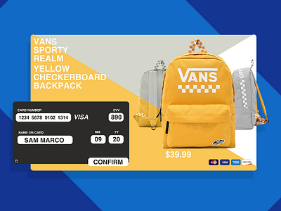 Credit Card check out Version 2 bold branding clean color dailui daily challange design graphic design lettering minimal type typography ui ux web