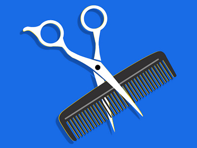 Barbershop Logo concept branding clean color design flat icon identity illustration illustrator logo logodesign minimal vector