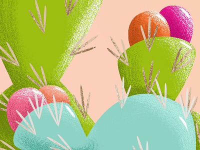 Cactus digital illustration digital painting illustration