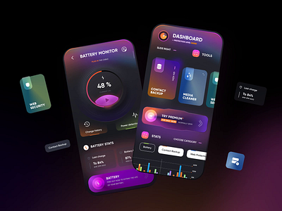 Multi-tool IOS App Design animation app app design bright design dark dark ui design icon mobile mobile app muti tools neon ui ux uxui