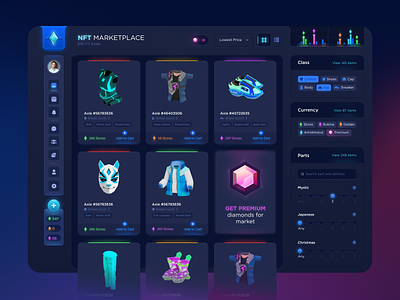 NFT marketplace concept