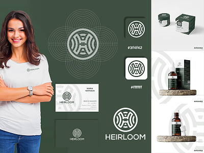 Heirloom Logo and Brand Identity brand identity branding branding agency business design flat graphic design icon illustration logo typography