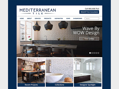 Mediterranean Tile - Web Redesign interior design new jersey uxui web design wordpress