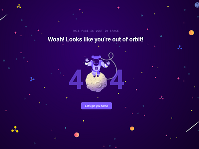 404 Page - Errors in Space!