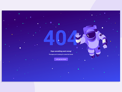 404 Page - Errors in Space!