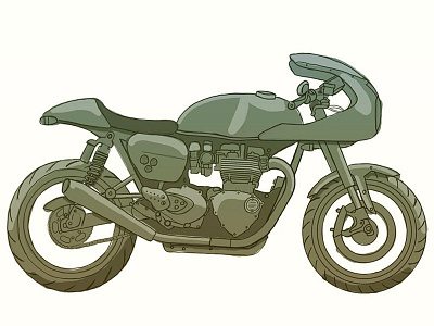 Triumph Thruxton-R Sketch bonneville motorcycle sketch thruxton