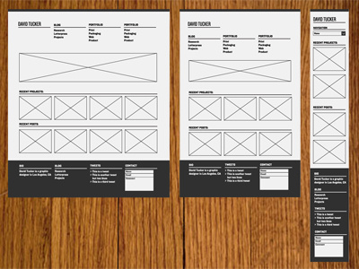davidtucker.me redesign kirby minimalism responsive web design