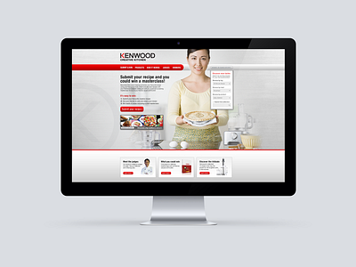 Kenwood Creative Kithcen desktop ui ux web design