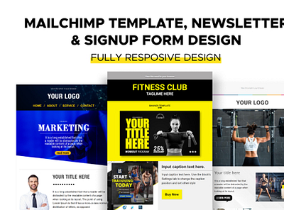 Mailchimp Email Template or Newsletter branding design email email template mail marketing mailchimp mailchimp template marketing newstallet template template design