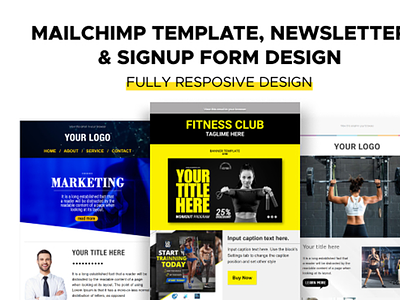 Mailchimp Email Template or Newsletter branding design email email template mail marketing mailchimp mailchimp template marketing newstallet template template design