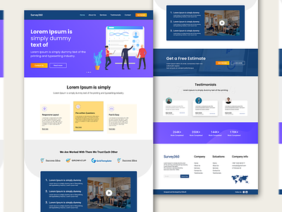 UI Design For Website Landing Page