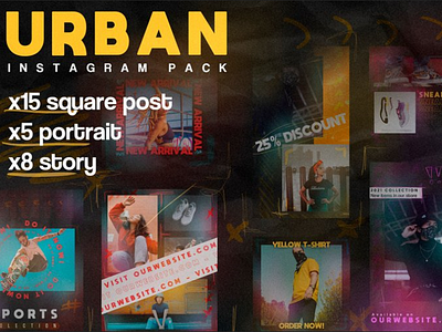 FREE 28 Instagram Templates Urban Social Media Pack