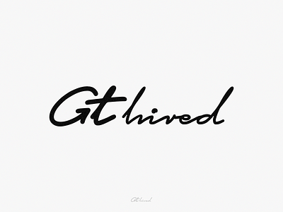 Gt Hired brand branding brandmark creative hiring icon logo logotypes marks platform type