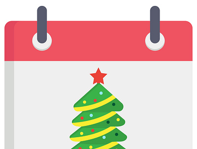 Christmad Day Flat icon motion graphics winter