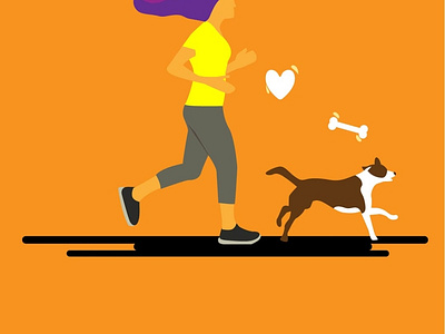 Run n dog branding design graphic design illustration vector