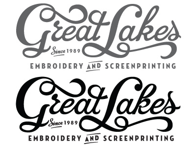 2.0 Upgrade embroidery great lakes lettering michigan screenprint