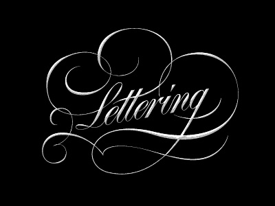 Lettering copperplate letter lettering script type