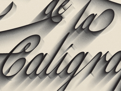 de la lettering script typography