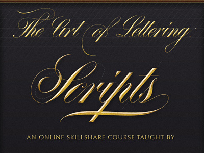 New Skillshare Class! calligraphy lettering scripts skillshare typography
