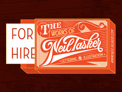 For hire design illustration lettering type