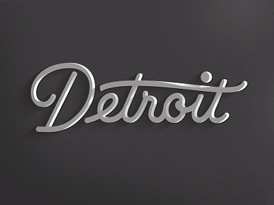 Detroit lettering typography